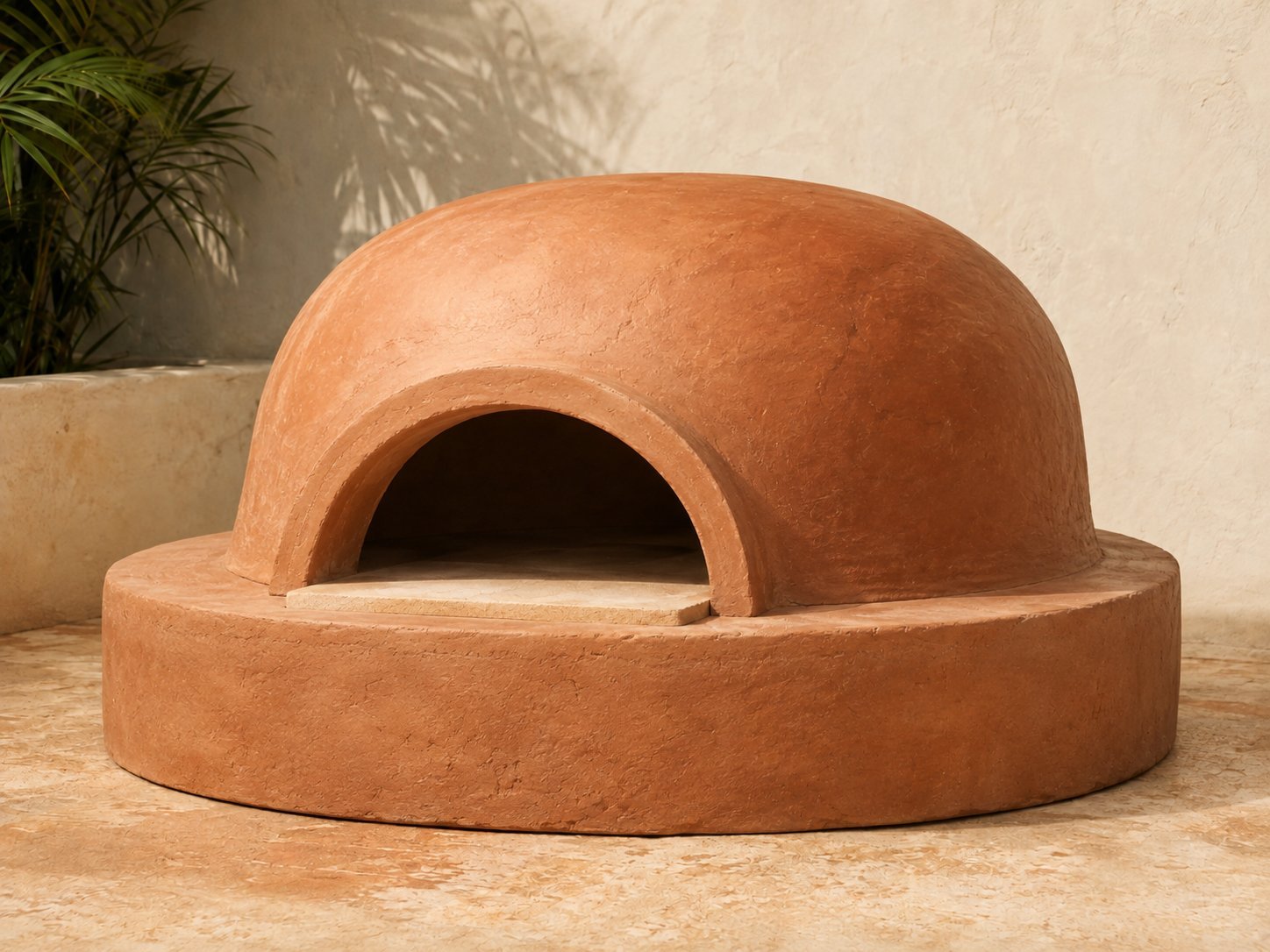 Piro Napo, horno de tierra estilo napolitano, bóveda baja y ancha