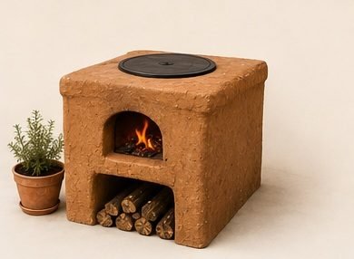 Cocina rocket de 1 hornalla Piro Barro