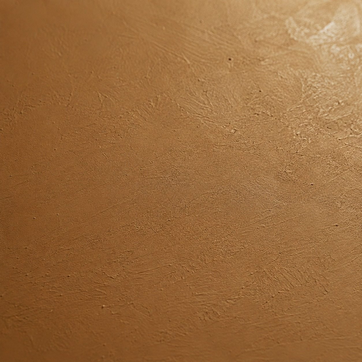 Terminación con pintura natural en tono ocre-terracota
